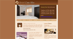 Desktop Screenshot of hotelcasaalba.ro